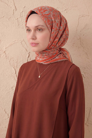 Soft Eşarp Şal Motif Vizon 90x90