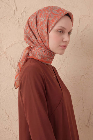 Soft Eşarp Şal Motif Vizon 90x90