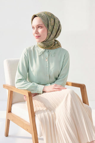 Soft Eşarp Şal Motif Yeşil