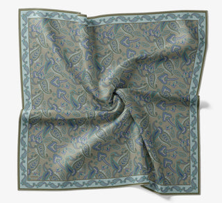 Soft Eşarp Şal Motif Yeşil Gri