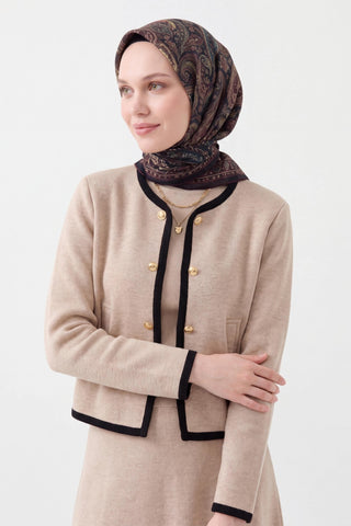 Soft Eşarp Shawl Pattern Antrasit - Soft Eşarp - | Silk Home