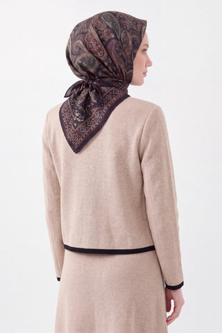 Soft Eşarp Shawl Pattern Antrasit - Soft Eşarp - | Silk Home