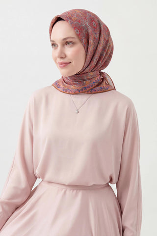 Soft Eşarp Somon 90x90 | Silk Home