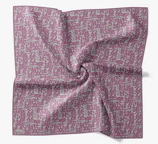Soft Eşarp Soyut Pembe