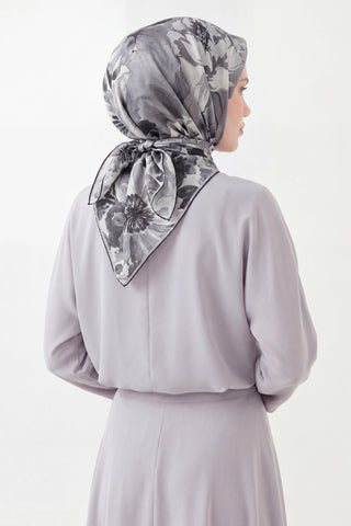 Soft Eşarp Suluboya Gri 90x90