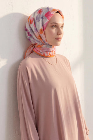 Soft Eşarp Suluboya Pembe 90x90 | Silk Home