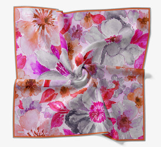 Soft Eşarp Suluboya Pembe 90x90 | Silk Home