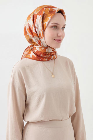 Soft Eşarp Suluboya Taba 90x90