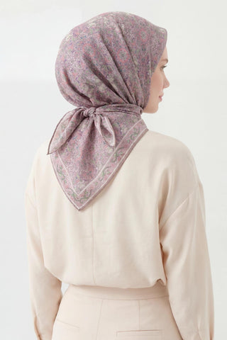 Soft Eşarp Uçuk Lila 90x90 - Soft Eşarp - | Silk Home