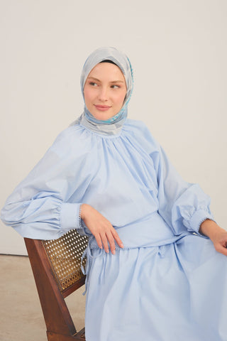 Soft Scarf Urban Patch Baby Blue