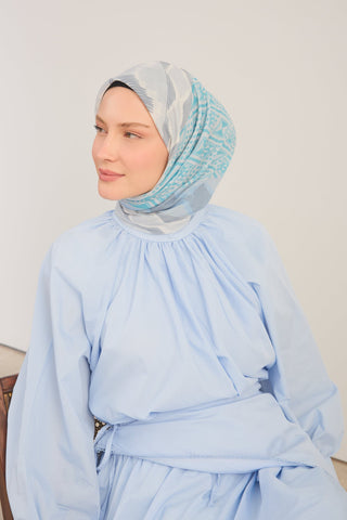 Soft Scarf Urban Patch Baby Blue