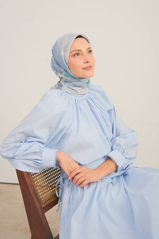 Soft Scarf Urban Patch Baby Blue