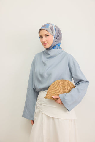 Soft Scarf Urban Patch Night Blue