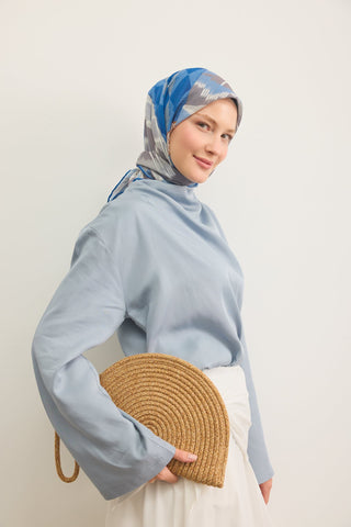 Soft Scarf Urban Patch Night Blue