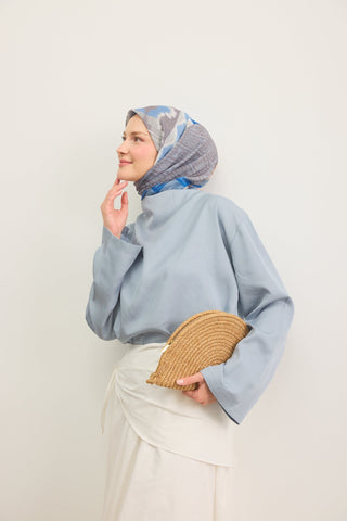 Soft Scarf Urban Patch Night Blue