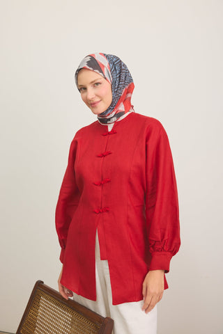 Soft Scarf Urban Patch Red