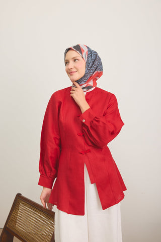 Soft Scarf Urban Patch Red