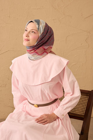 Soft Scarf Urban Patch Dark Pink
