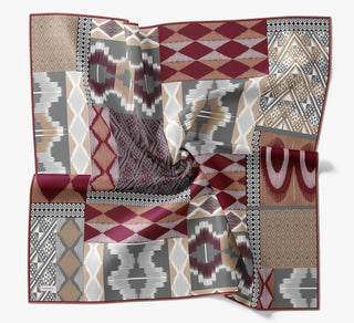 Soft Scarf Urban Patch Dark Pink
