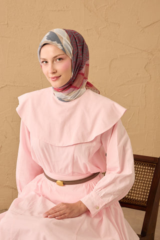 Soft Scarf Urban Patch Dark Pink