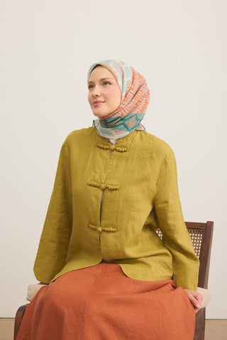 Soft Scarf Urban Patch Dark Green