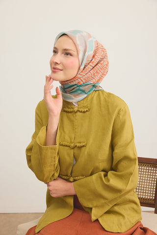 Soft Scarf Urban Patch Dark Green