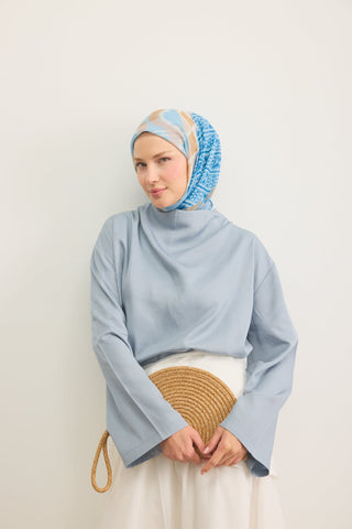 Soft Scarf Urban Patch Blue