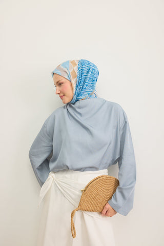 Soft Scarf Urban Patch Blue