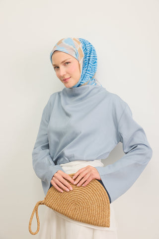 Soft Scarf Urban Patch Blue