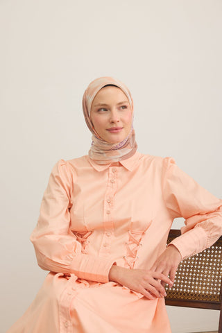 Soft Scarf Urban Patch Mocha Mousse