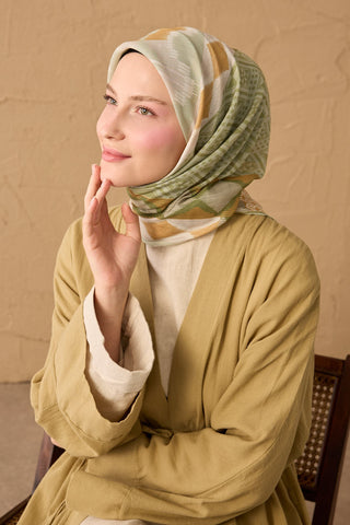 Soft Scarf Urban Patch Green