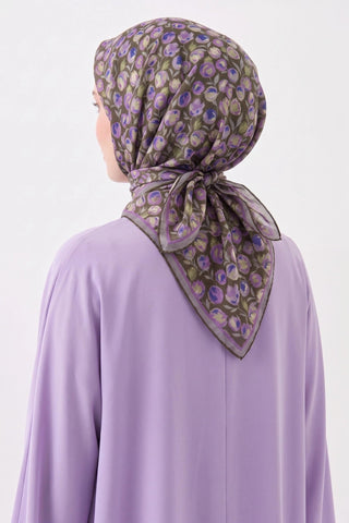 Soft Eşarp Vintage Floral Koyu Yeşil - Soft Eşarp - | Silk Home