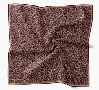 Soft Eşarp Vintage Floral Mürdüm