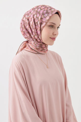 Soft Eşarp Vintage Floral Pembe - Soft Eşarp - | Silk Home