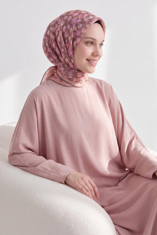 Soft Eşarp Vintage Floral Pembe