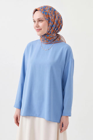 Soft Eşarp Vintage Floral Turuncu - Soft Eşarp - | Silk Home