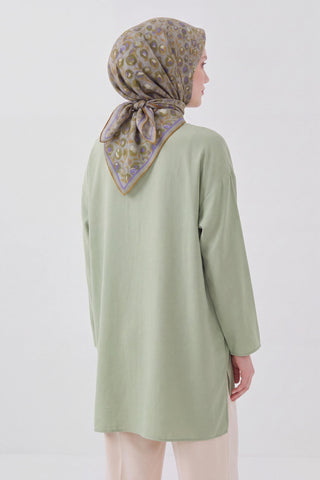 Soft Eşarp Vintage Floral Yeşil - Soft Eşarp - | Silk Home