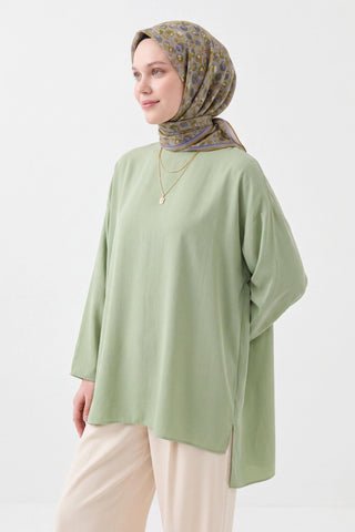 Soft Eşarp Vintage Floral Yeşil - Soft Eşarp - | Silk Home