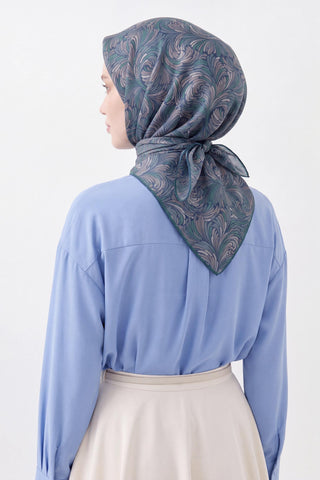 Soft Eşarp Vintage Flow Bebe Mavisi