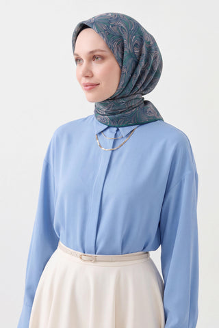 Soft Eşarp Vintage Flow Bebe Mavisi