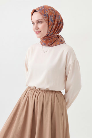 Soft Eşarp Vintage Flow Kavuniçi