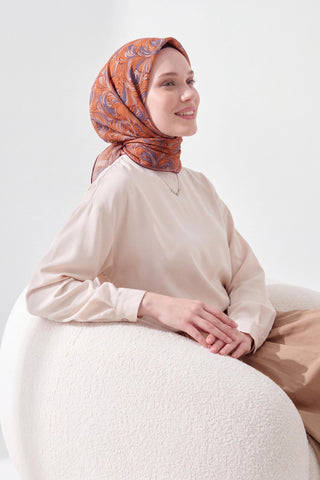 Soft Eşarp Vintage Flow Kavuniçi