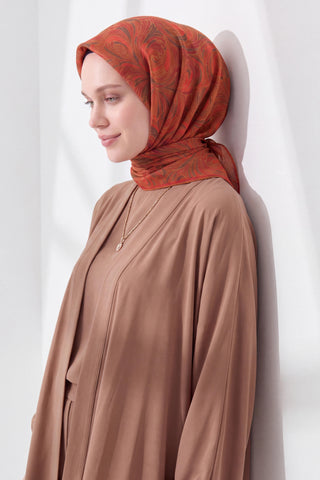 Soft Eşarp Vintage Flow Kiremit