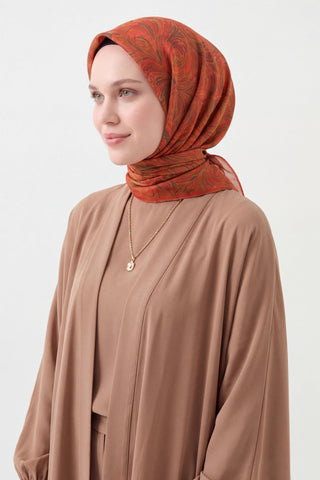 Soft Eşarp Vintage Flow Kiremit