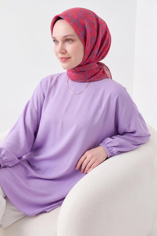 Soft Eşarp Vintage Flow Kırmızı