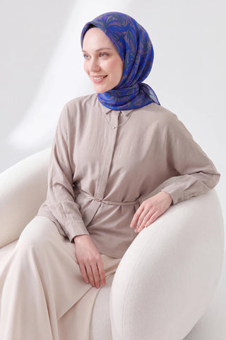 Soft Eşarp Vintage Flow Koyu Mor