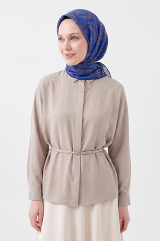 Soft Eşarp Vintage Flow Koyu Mor