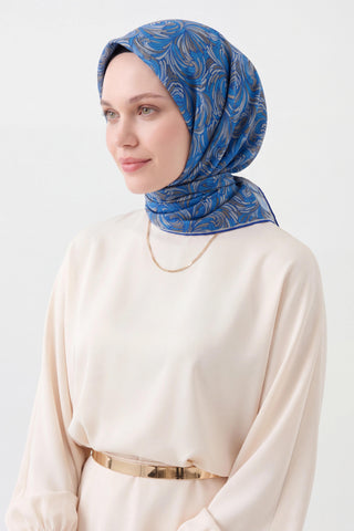Soft Eşarp Vintage Flow Mavi