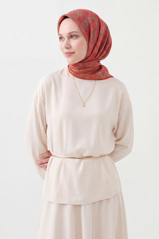 Soft Eşarp Vintage Flow Narçiçeği