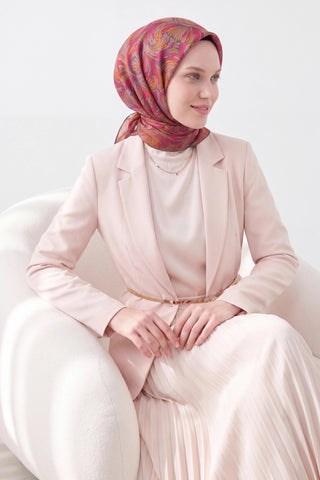 Soft Eşarp Vintage Flow Şeker Pembe